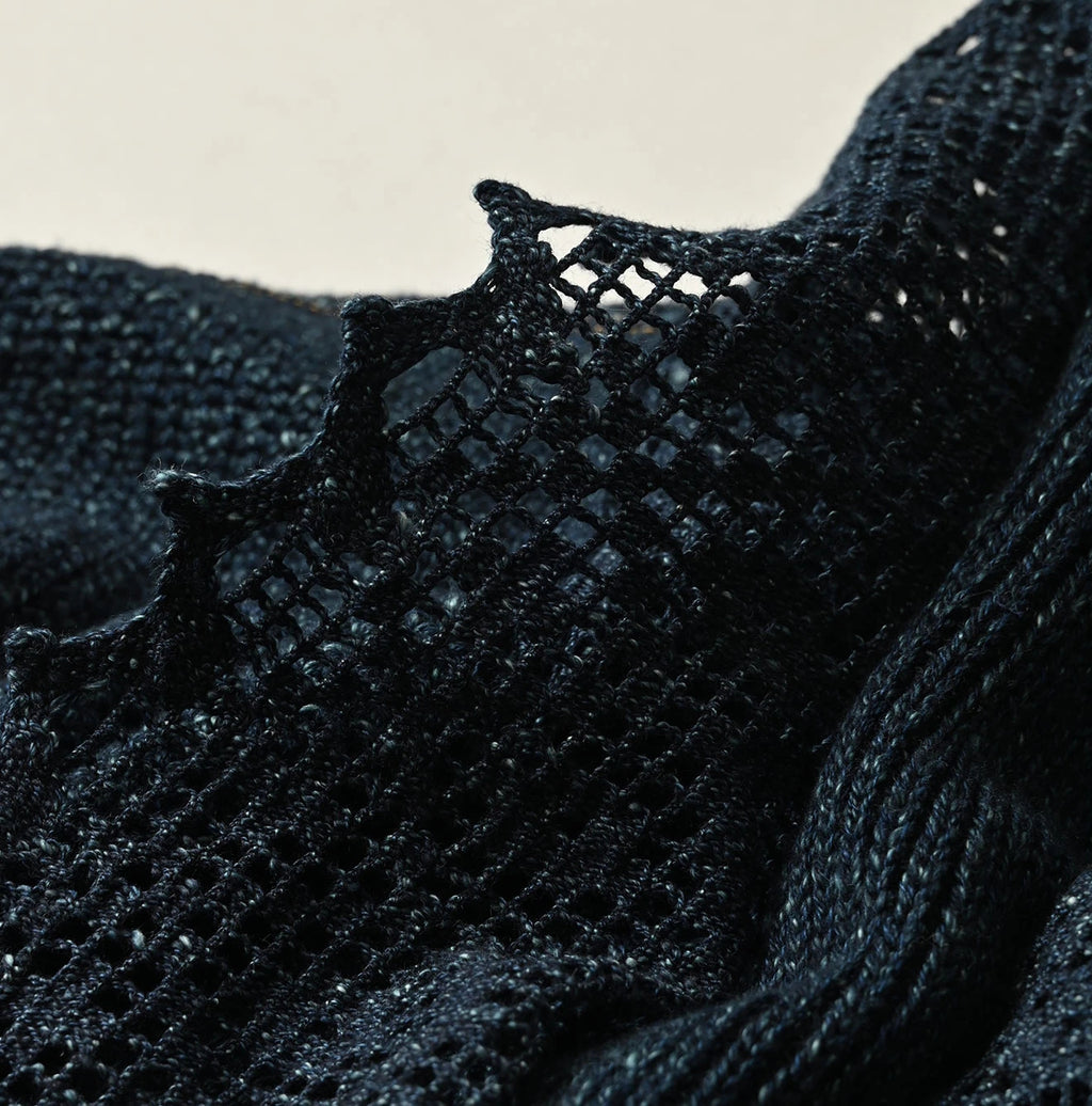 Indigo Knitsew Bolero Detail