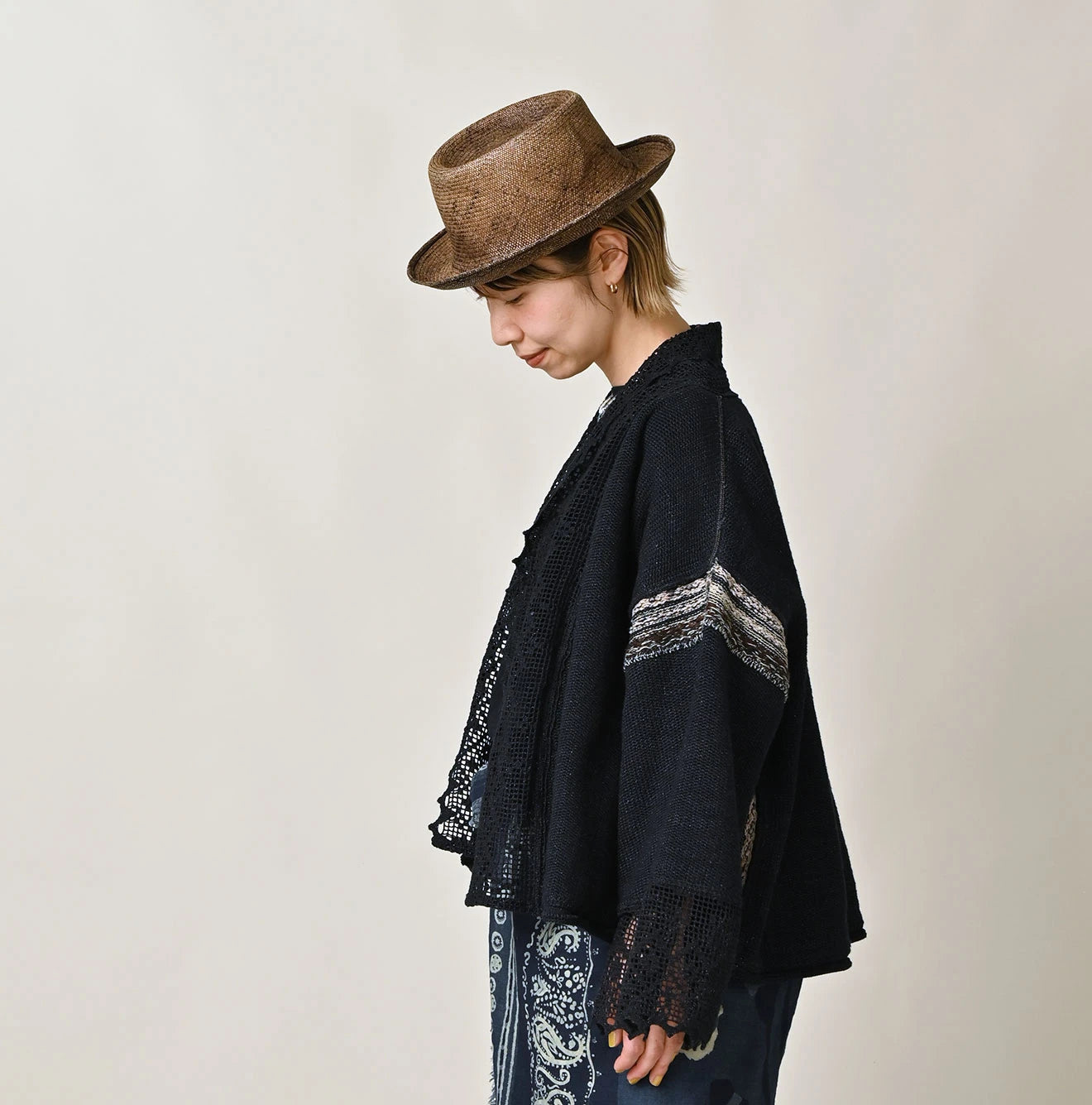Indigo Knitsew Bolero Female Model