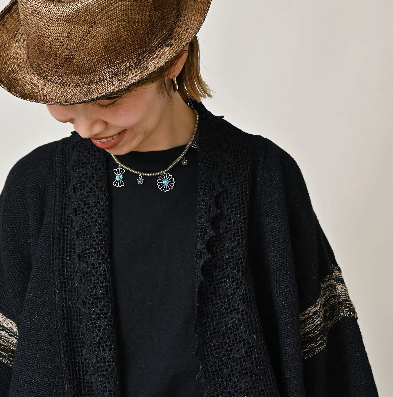 Indigo Knitsew Bolero Detail