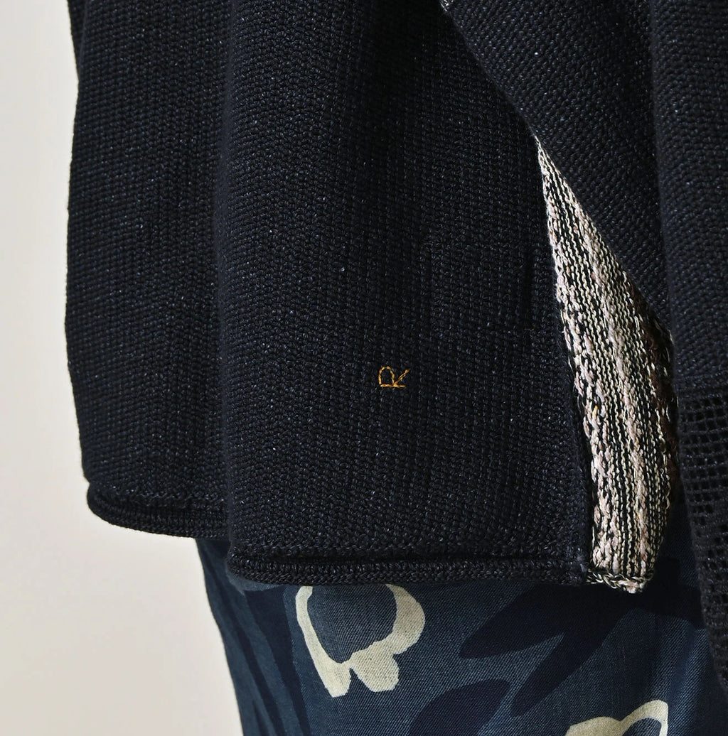 Indigo Knitsew Bolero Detail