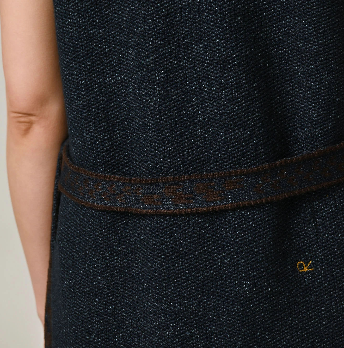 Indigo Knitsew Cardigan Detail