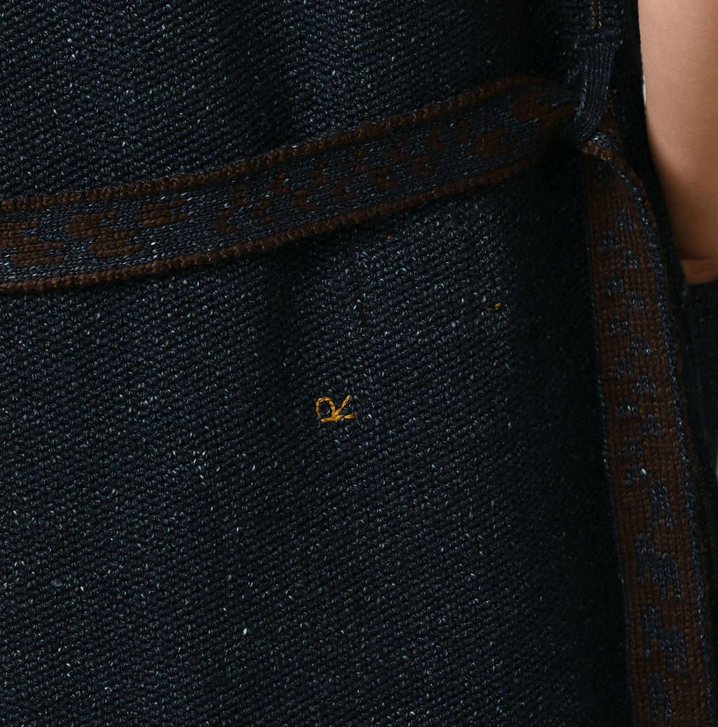 Indigo Knitsew Cardigan Detail