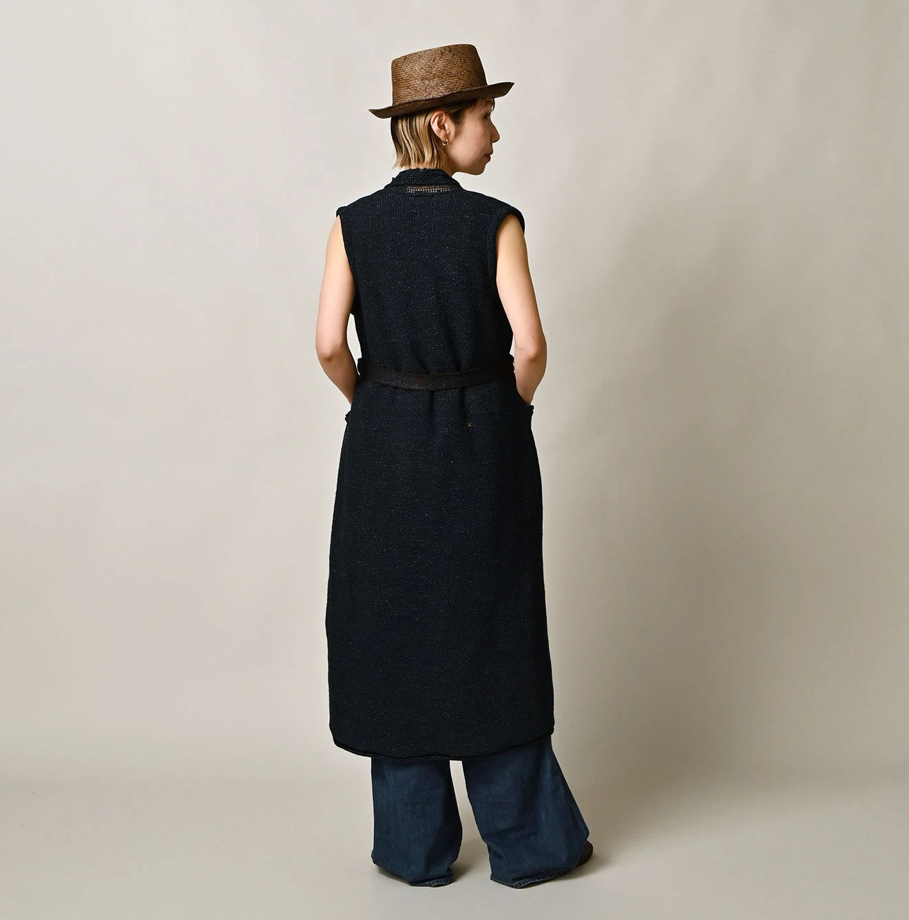 Indigo Knitsew Cardigan Female Model