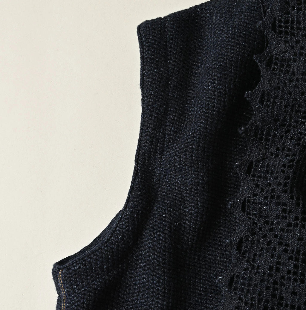 Indigo Knitsew Cardigan Detail