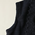 Indigo Knitsew Cardigan Detail