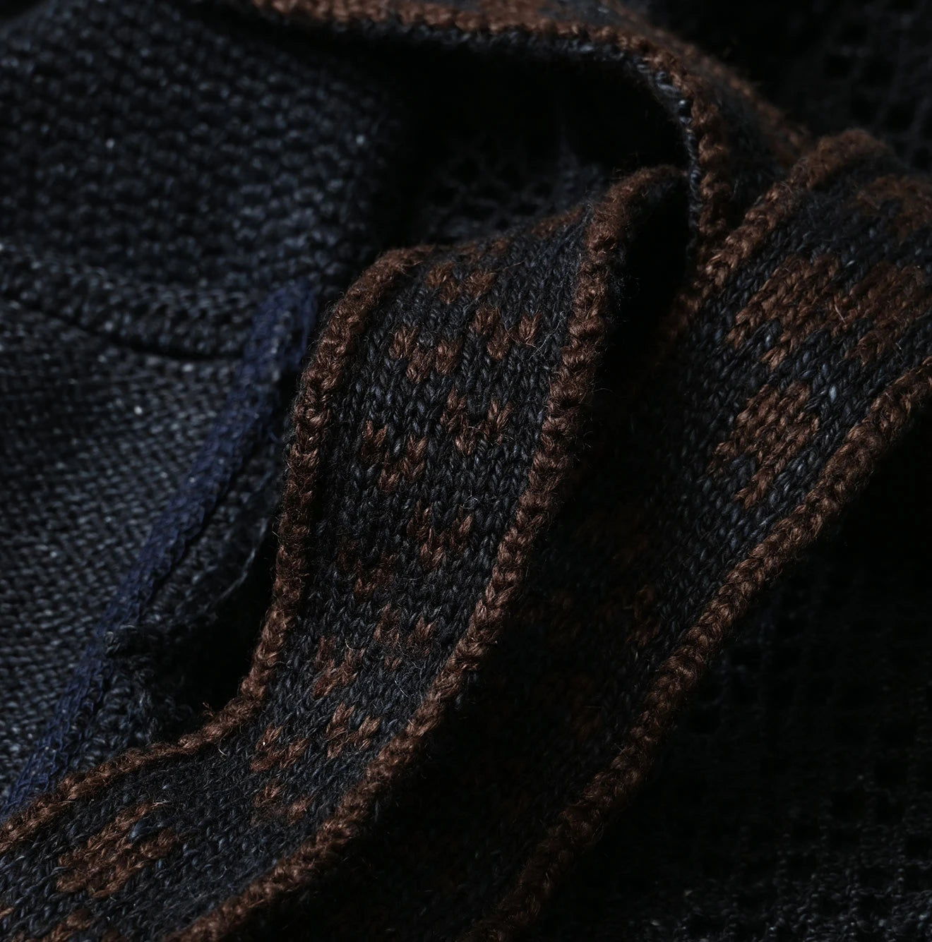 Indigo Knitsew Cardigan Detail