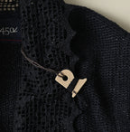 Indigo Knitsew Cardigan Detail