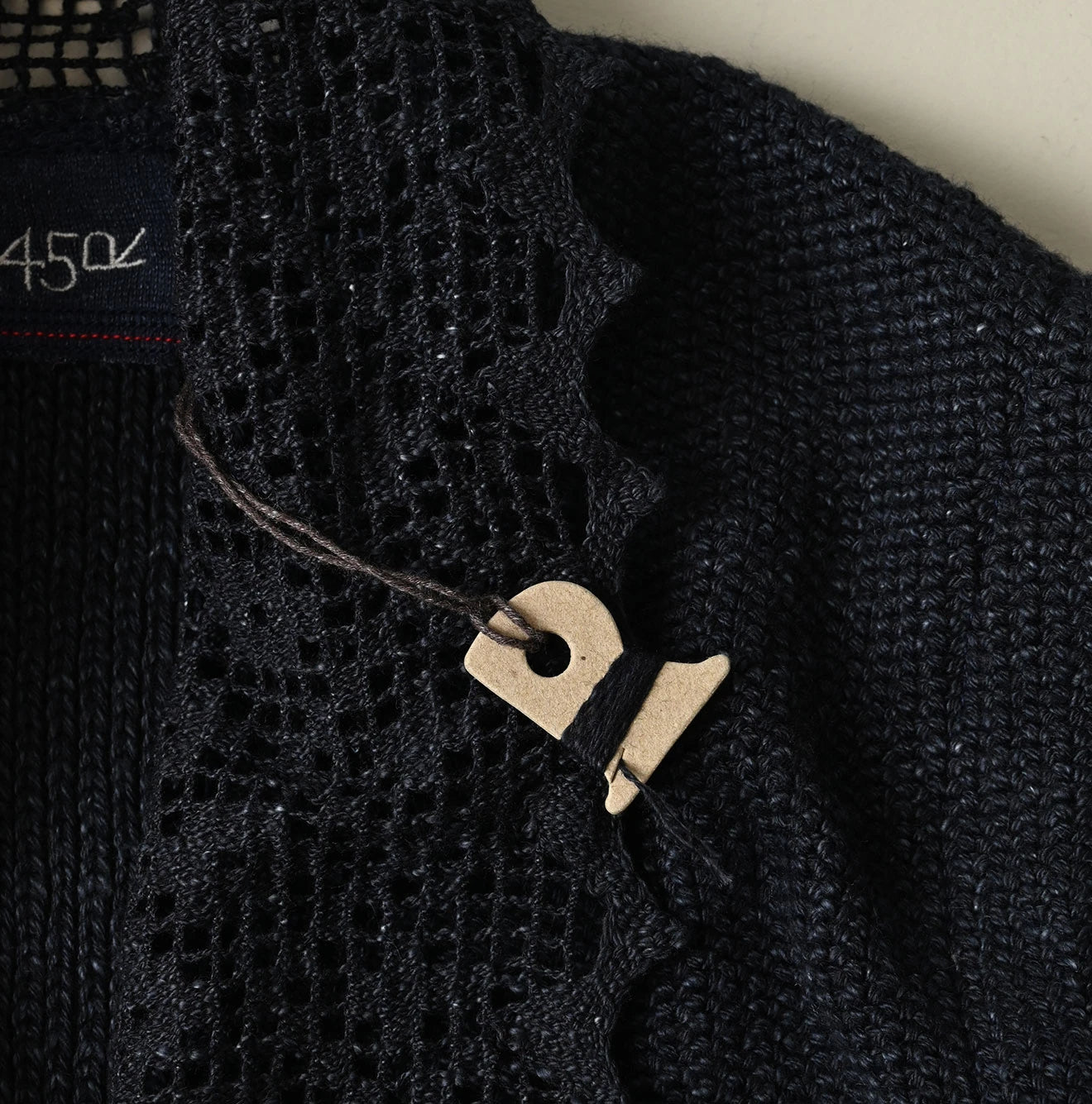 Indigo Knitsew Cardigan Detail
