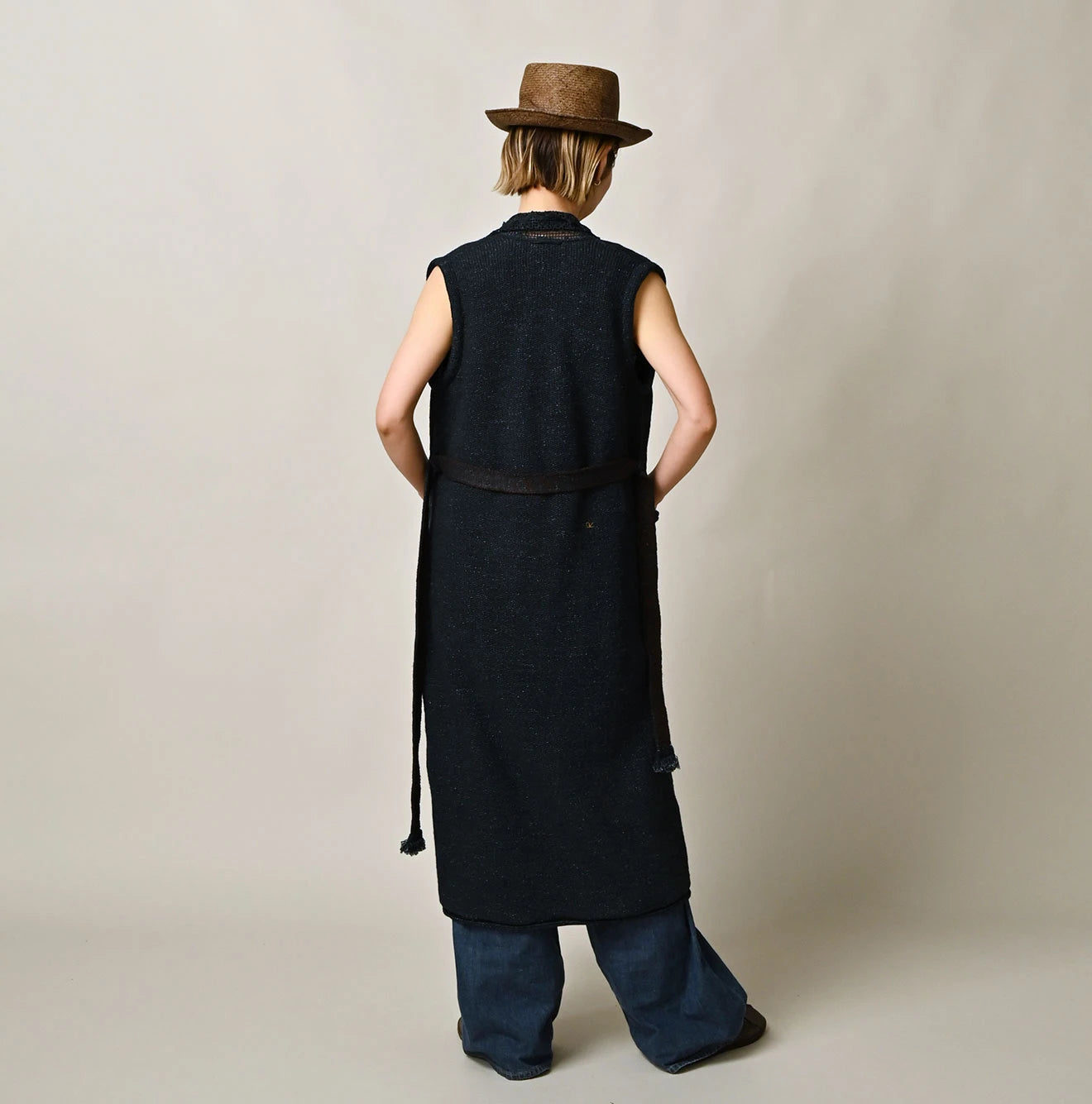 Indigo Knitsew Cardigan Female Model