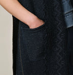 Indigo Knitsew Cardigan Detail