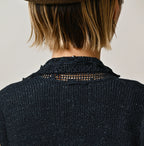 Indigo Knitsew Cardigan Detail