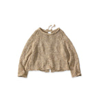 Zakkuri Linen Sweater Beige Top