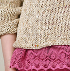 Zakkuri Linen Sweater Detail