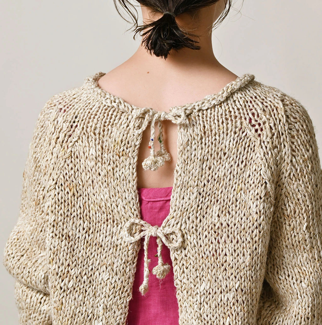 Zakkuri Linen Sweater Detail