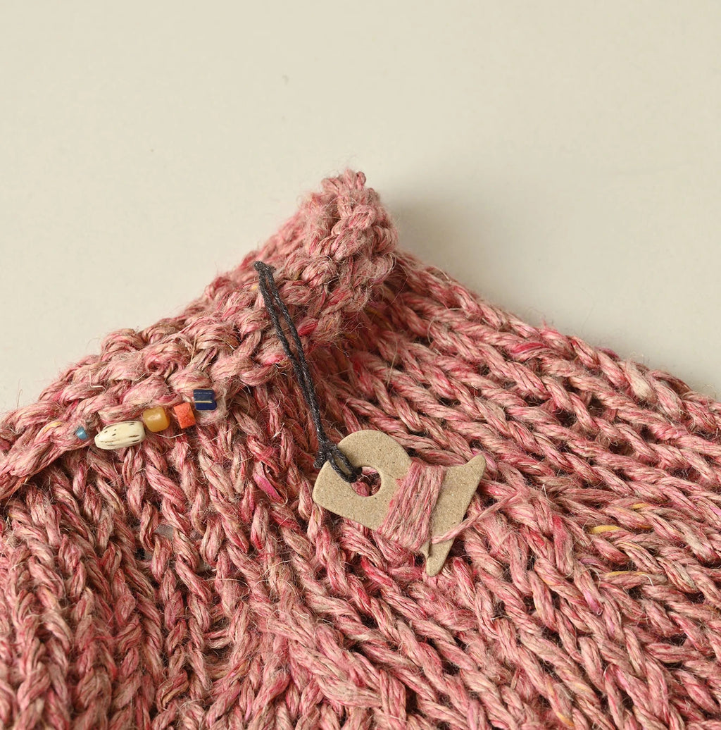 Zakkuri Linen Sweater Detail