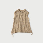 Zakkuri Linen Beige Top