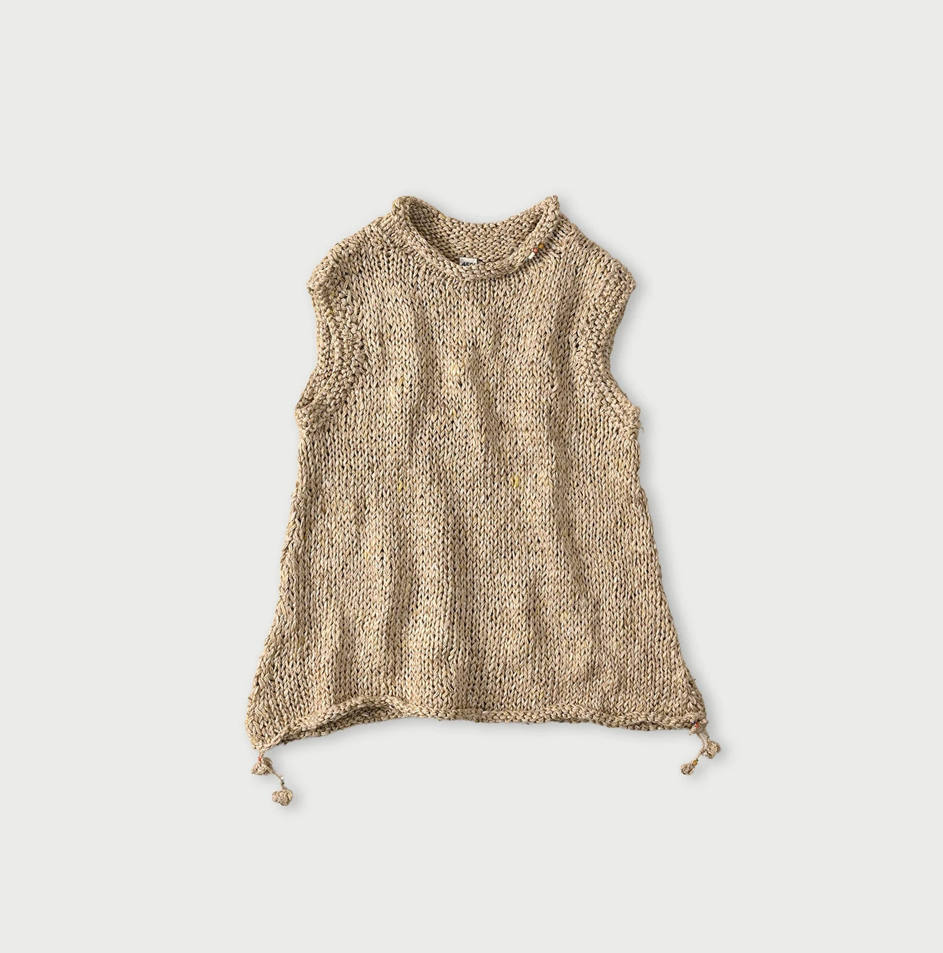Zakkuri Linen Beige Top