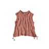 Zakkuri Linen Vest Pink Top
