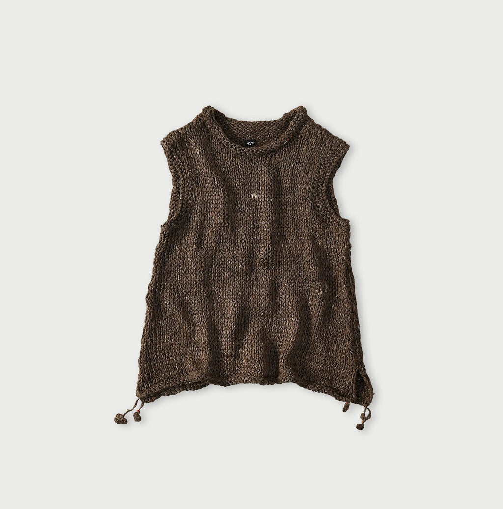 Zakkuri Linen Vest Cigar Top