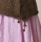 Zakkuri Linen Vest Detail