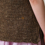 Zakkuri Linen Vest Detail