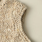 Zakkuri Linen Vest Detail