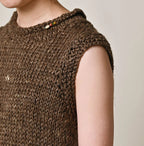 Zakkuri Linen Vest Detail
