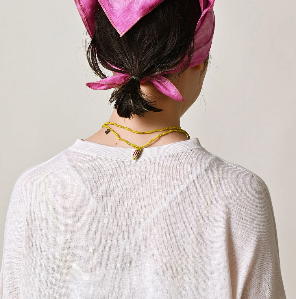 Sakura Gradation Dyed Gauze M Shirt Detail