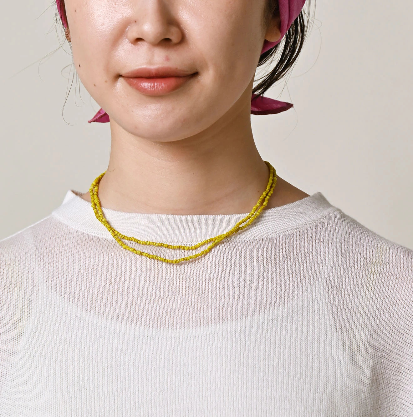 Sakura Gradation Dyed Gauze M Shirt Detail