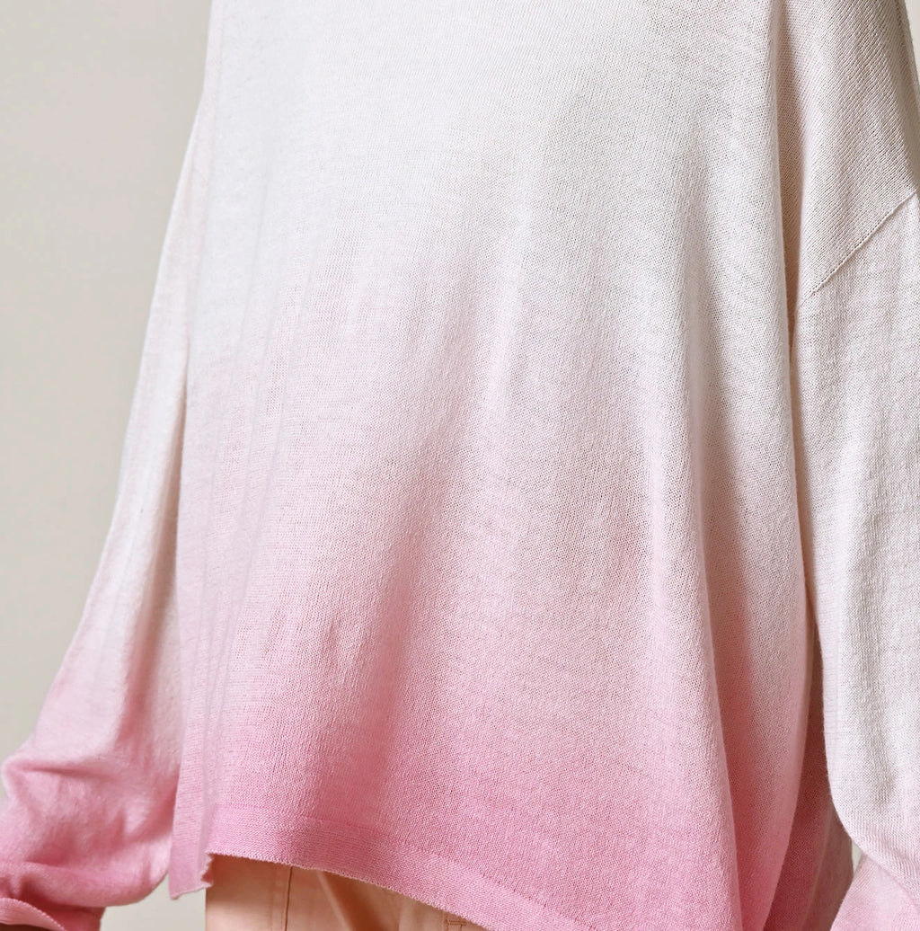 Sakura Gradation Dyed Gauze M Shirt Detail