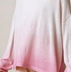 Sakura Gradation Dyed Gauze M Shirt Detail