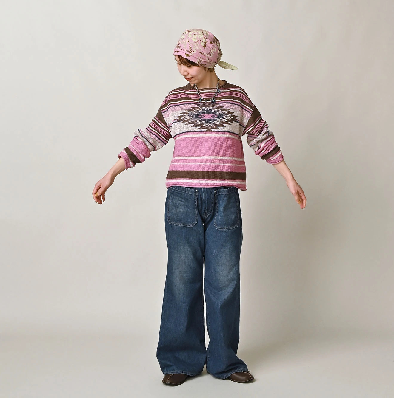 Native Gima Jacquard M Sweater Female Model