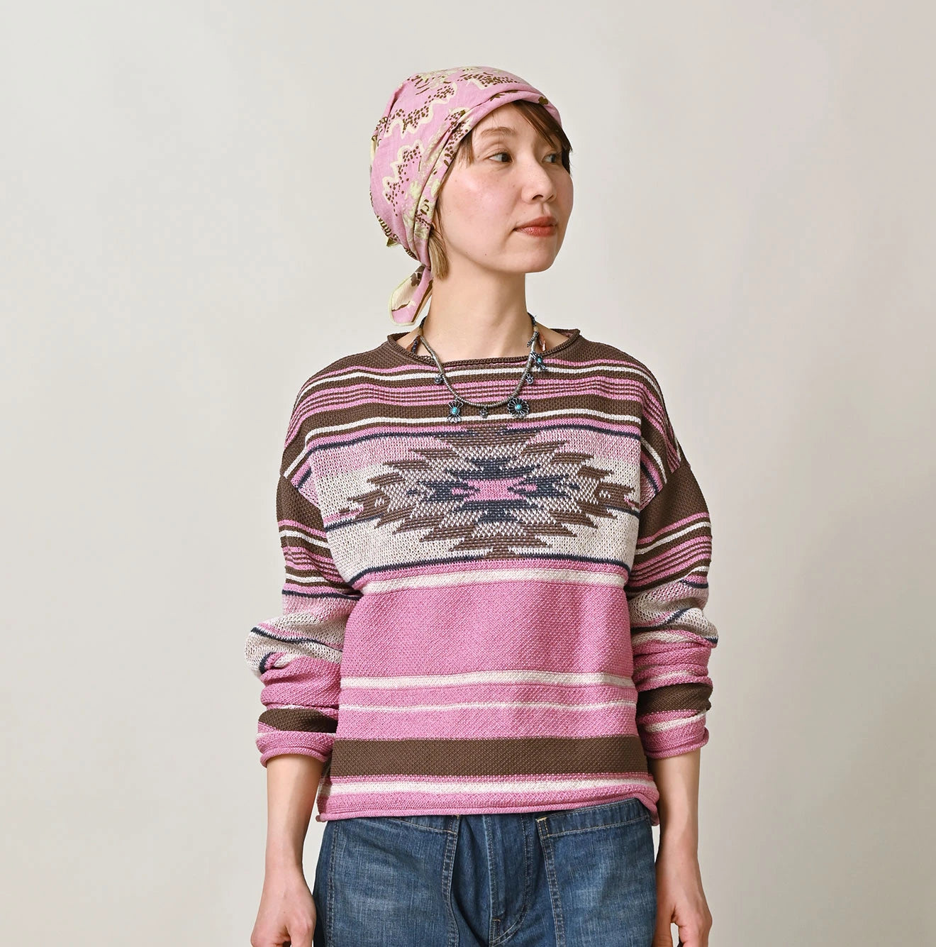 Native Gima Jacquard M Sweater Female Model