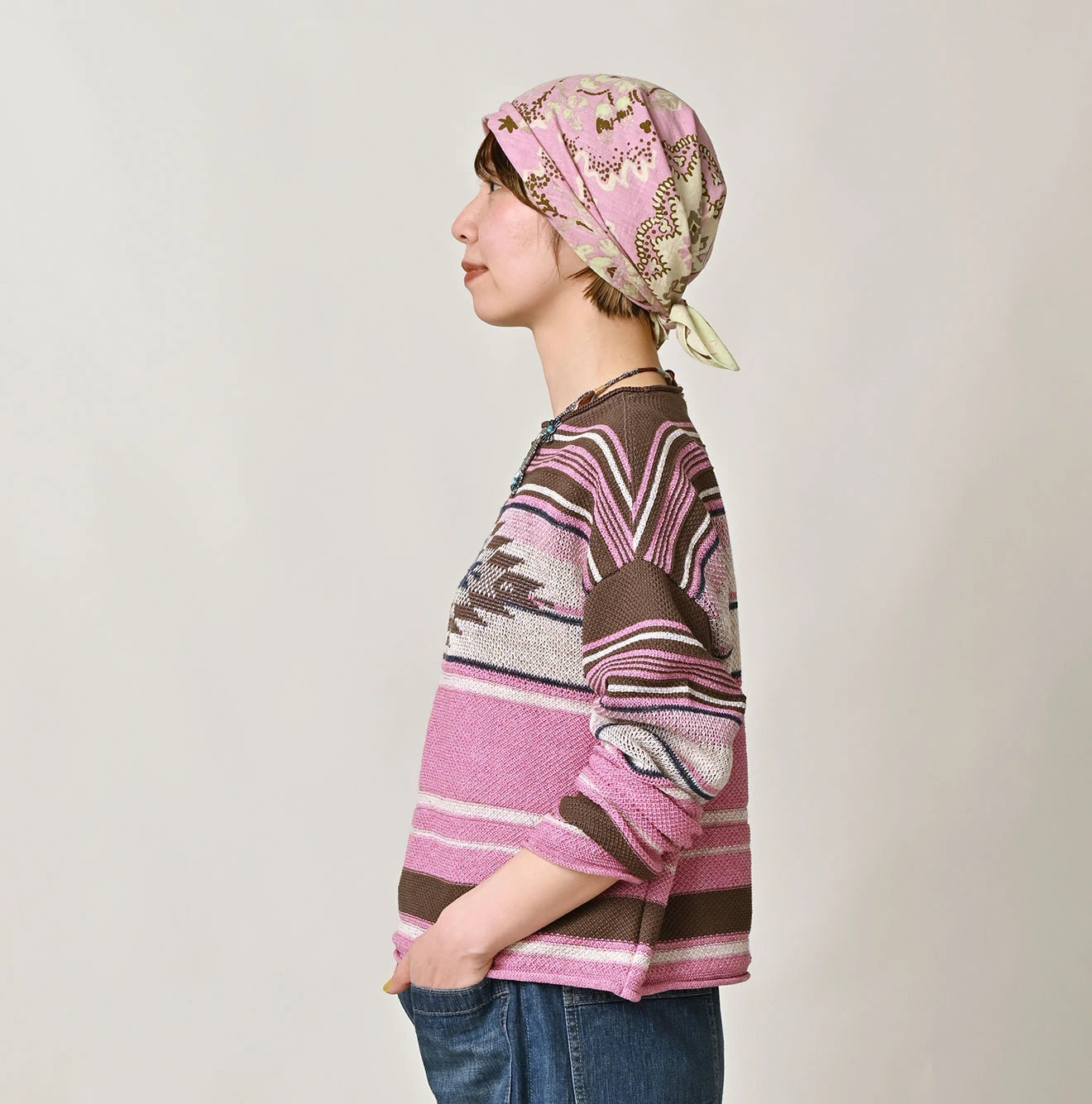 Native Gima Jacquard M Sweater Female Model