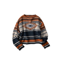 Indigo Native Gima Jacquard M Sweater