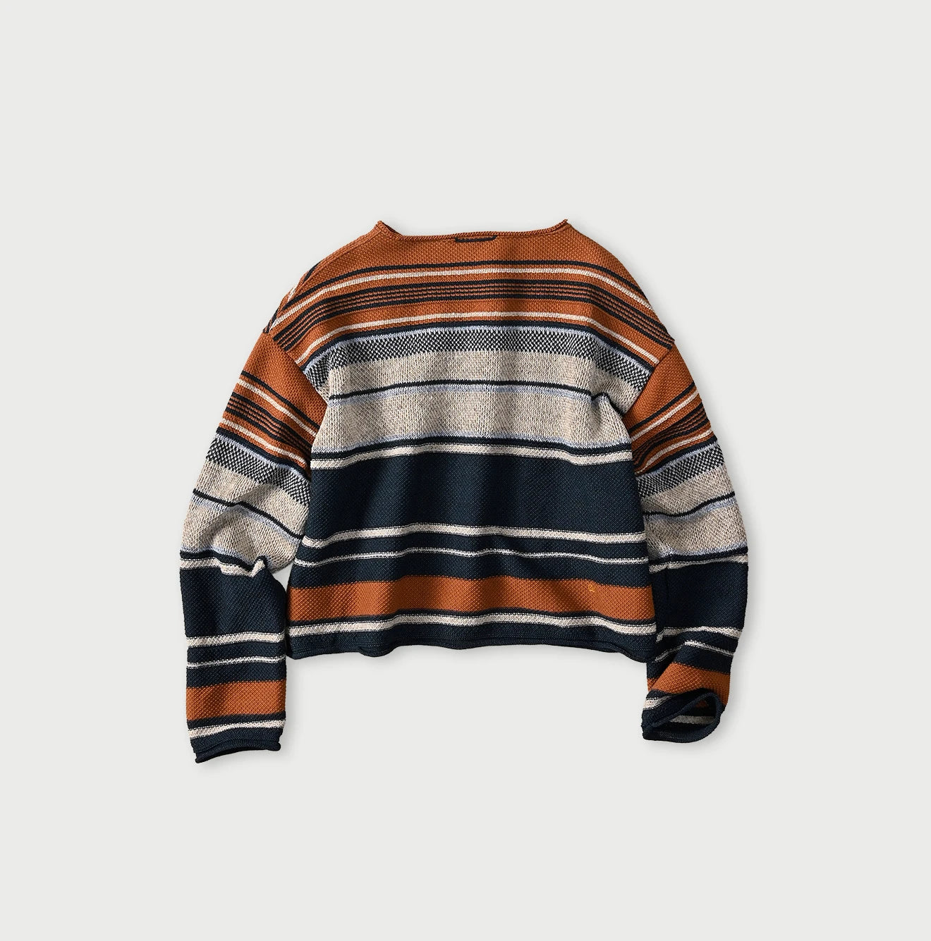 Indigo Native Gima Jacquard M Sweater Back