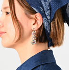 Brown Shell de Fleur Earrings Female Model