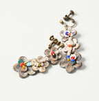 Brown Shell de Fleur Earrings Detail