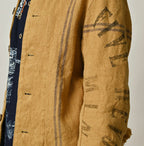 Indian Linen Sack Petit Coverall Detail
