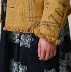 Indian Linen Sack Petit Coverall Detail