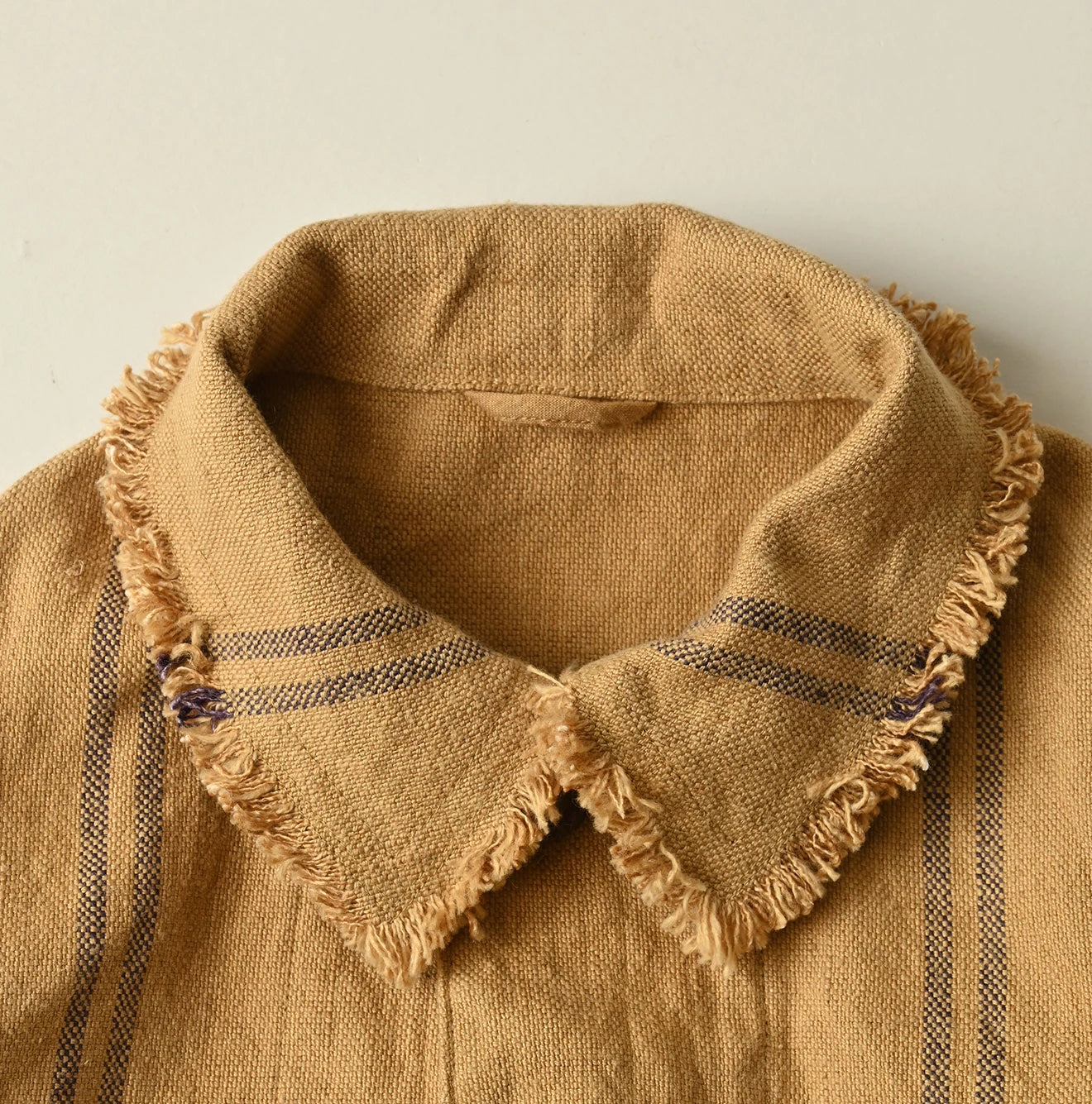 Indian Linen Sack Petit Coverall Detail