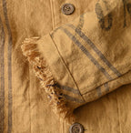 Indian Linen Sack Petit Coverall Detail
