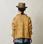 Indian Linen Sack Petit Coverall Female Model