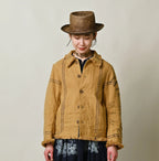 Indian Linen Sack Petit Coverall Female Model