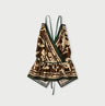 Indian Khadi Flax Flower Tank Bra Brown