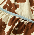 Indian Khadi Flax Flower Tank Bra Detail