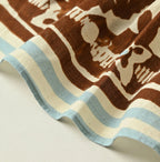 Indian Khadi Flax Flower Tank Bra Detail