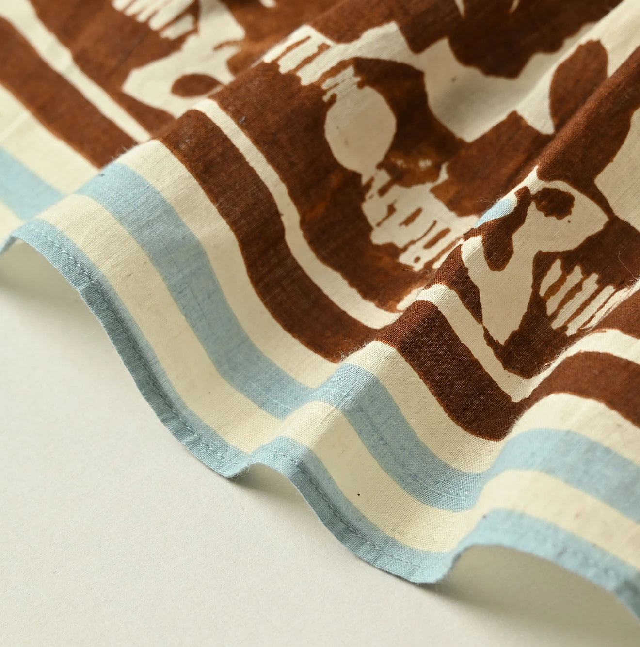 Indian Khadi Flax Flower Tank Bra Detail