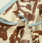Indian Khadi Flax Flower Tank Bra Detail