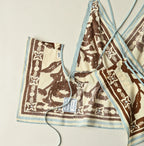 Indian Khadi Flax Flower Tank Bra Detail